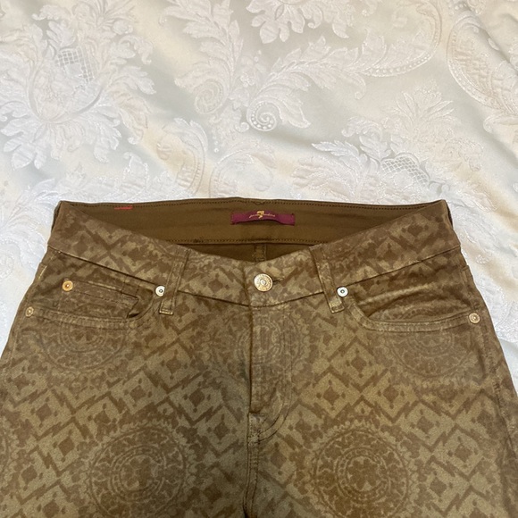 7 For All Mankind metallic print jeans - Picture 4 of 9